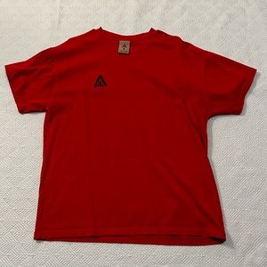 Red Nike ACG Shirt with Black Logo